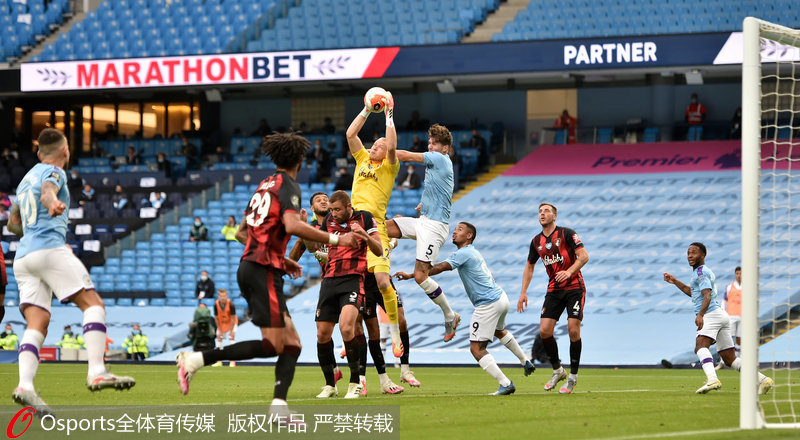 热苏斯替补破门阿森纳惊险拿下伯恩茅斯